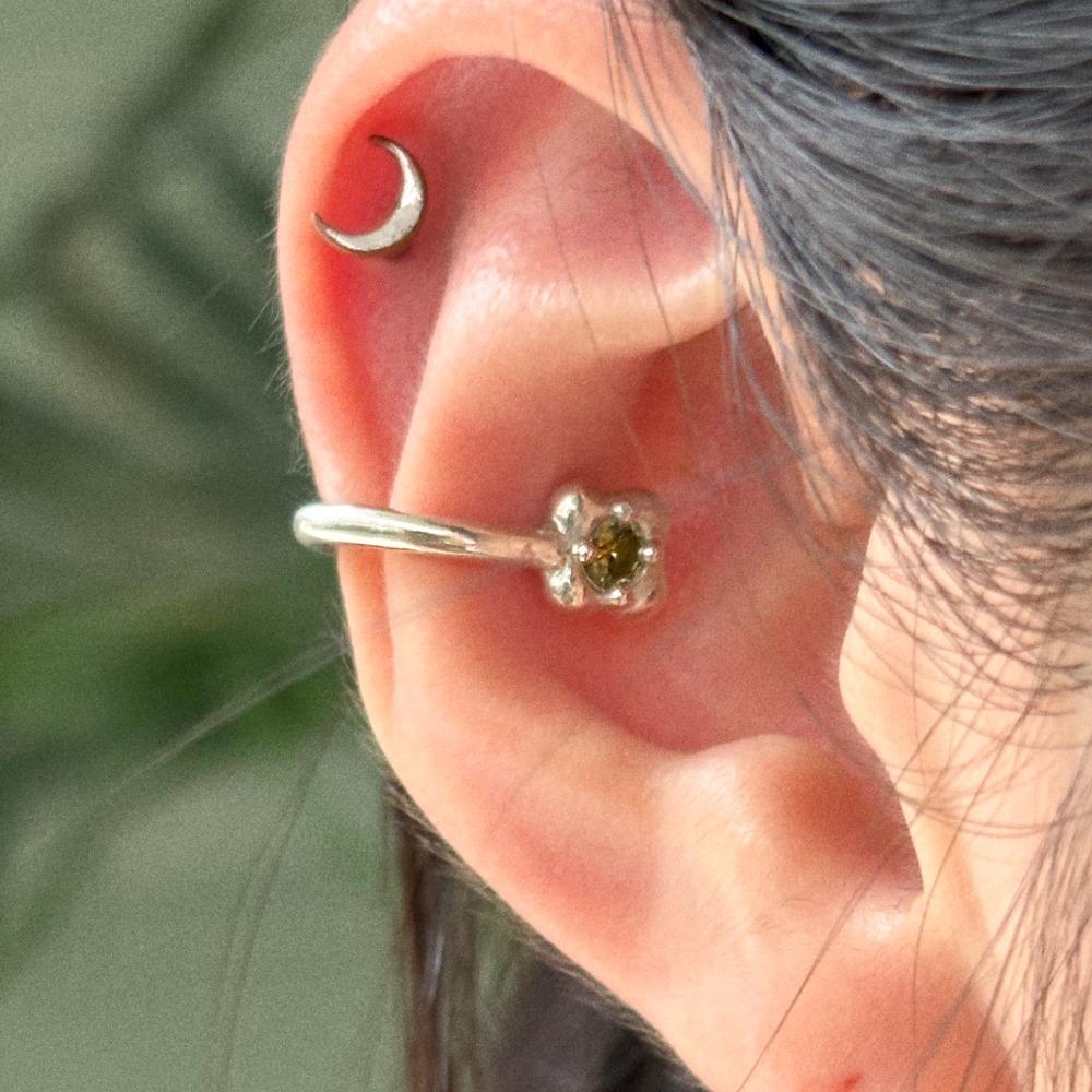 [S925] Lucky Lovey ear-cuff 01