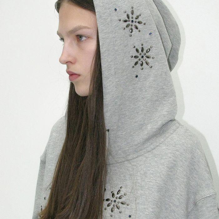 WESTERN GEMSTONE HOODIE ZIP-UP_MELANGE
