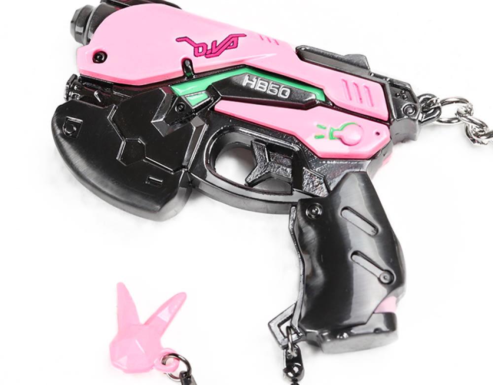 D Va 디바 라이트건 키링 키체인 열쇠고리 펜던트 가방고리