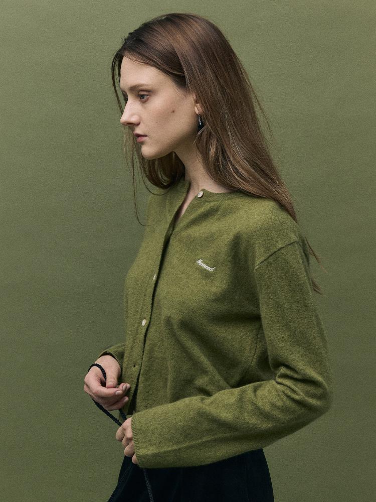 (2차) SUEN KNIT CARDIGAN - OLIVE