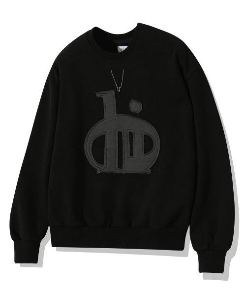 아일렛 빅 로고 스웨트셔츠 (블랙)