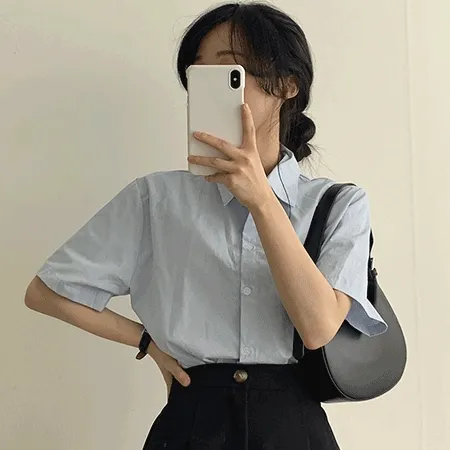 [ 데일리/루즈핏 ] 톰스 루즈핏 반팔 셔츠