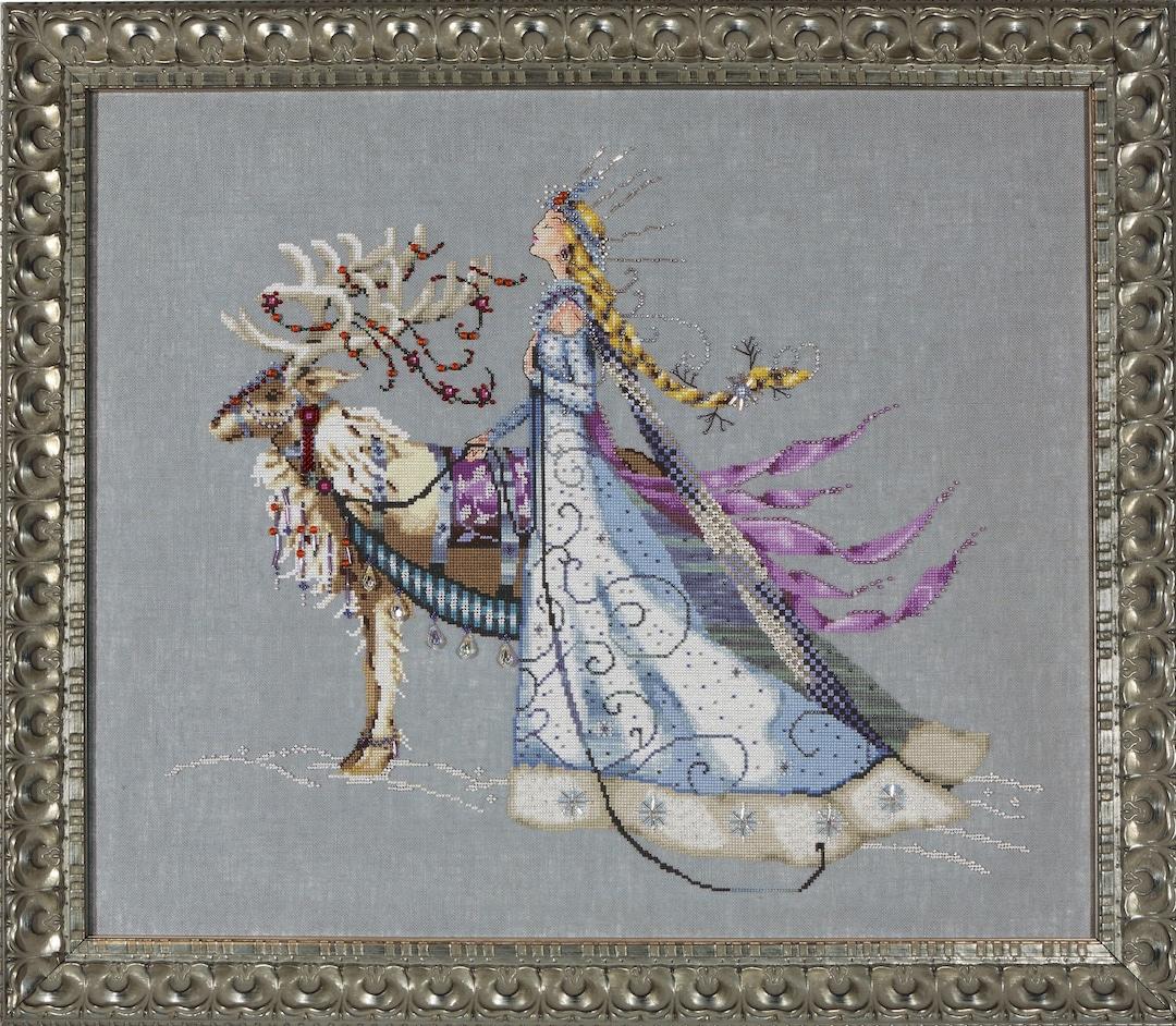 Worldwide Free Shipping Mirabilia Nora Corbett Cross Stitch Chart MD143 The Snow Queen