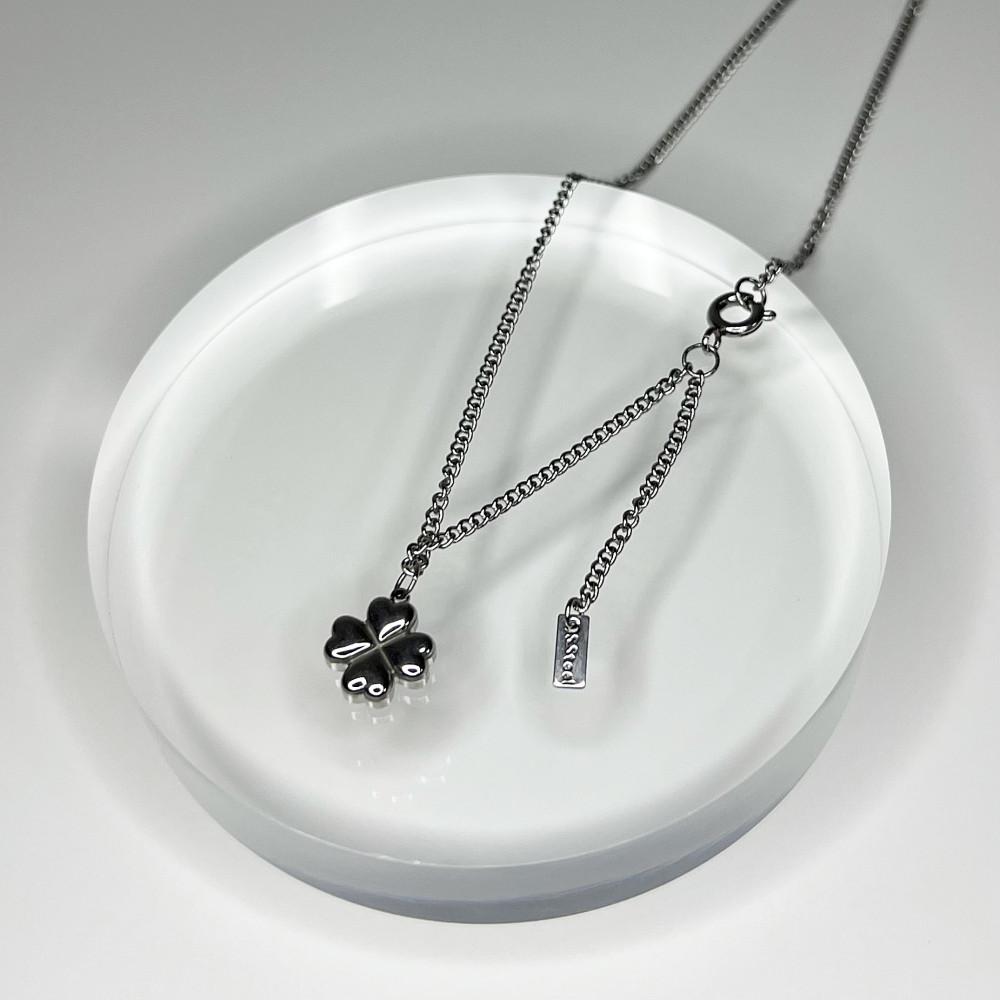써지컬스틸 클로버 데일리 목걸이 [unique necklace]