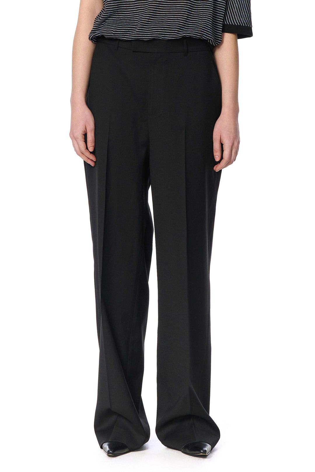 BLACK STRAIGHT TROUSERS