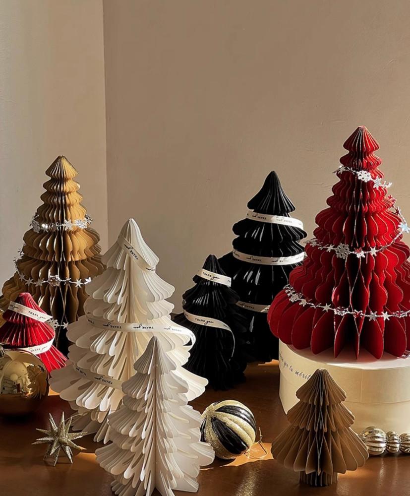 크리스마스 종이 트리 장식품 세트