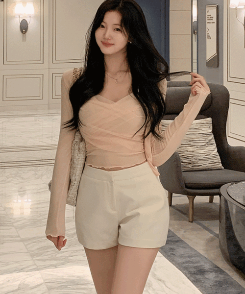잔느 분위기갑✨ 쉬폰 나시 가디건 세트