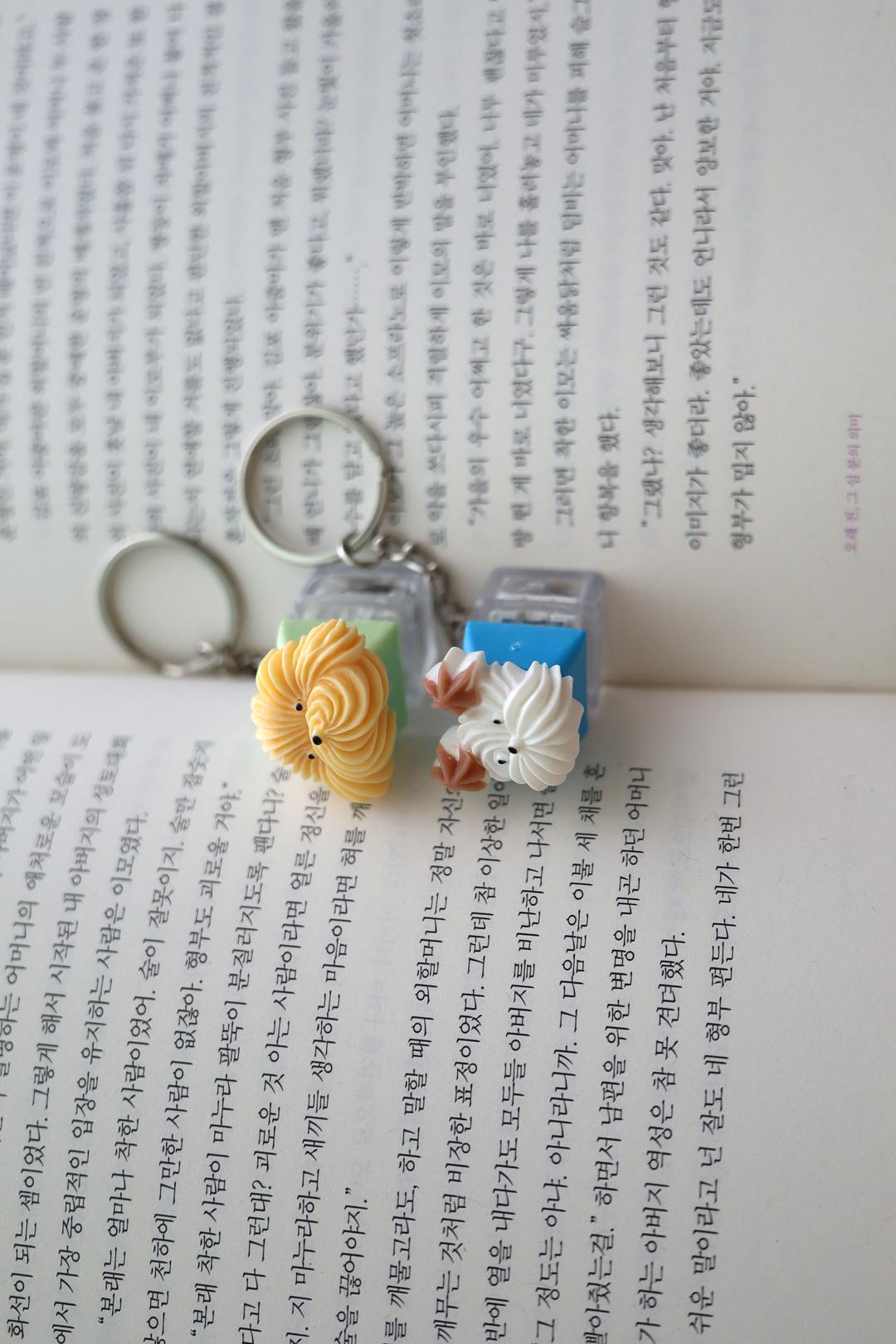 (배송 2-4 일소요) Puppy Key-cap keyring [2color]