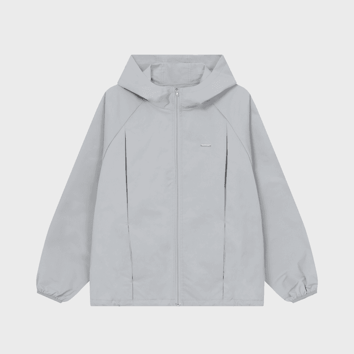Hoodie windbreaker jacket GREY