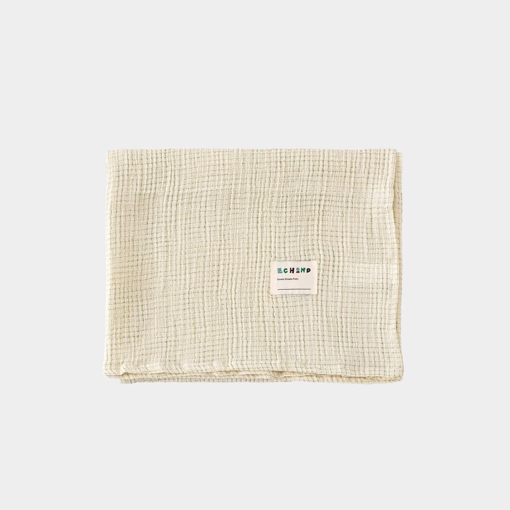 [Kids] Balloon Gauze Blanket_Khaki (125x170cm)