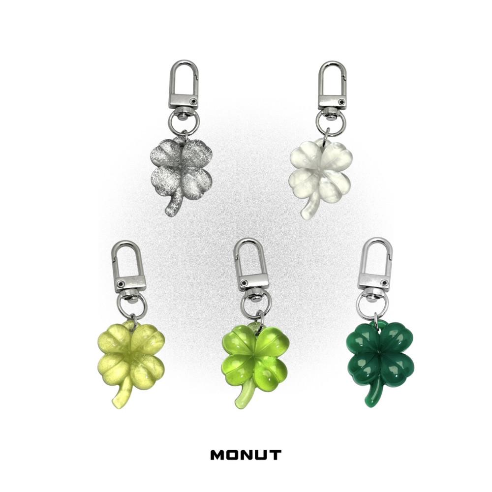 [국내제작] 네잎클로버 키링 열쇠고리 키홀더 가꾸 가방 에어팟 미니 심플 키링 모너트