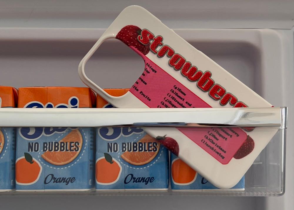(Hard) Strawberry Menu Phone Case