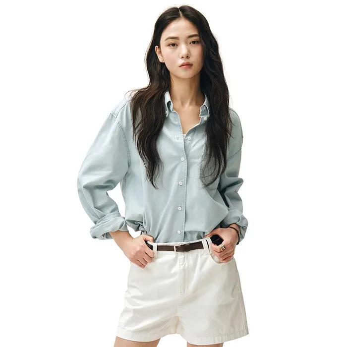 Denim Pocket Over Shirts DCWSH005LIGHTBLUE