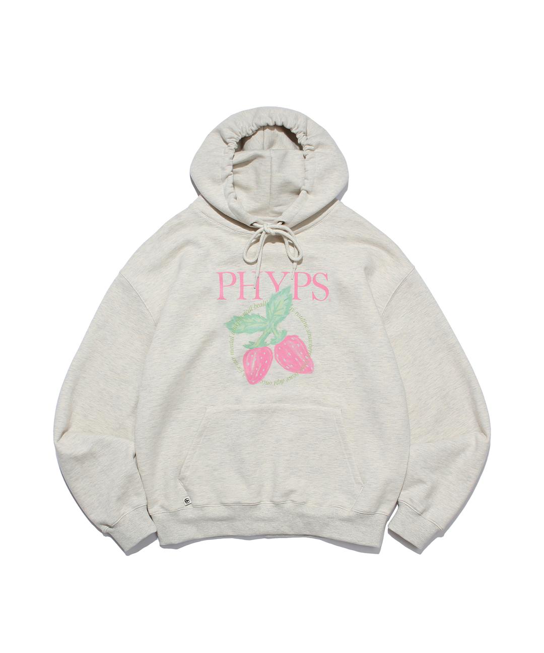 PHYPS® STRAWBERRY HOODIE OATMEAL