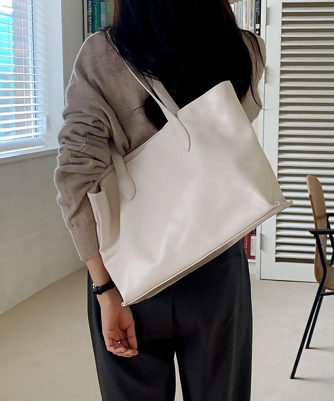 바이닐로 [특가] 노트 쇼퍼 숄더백