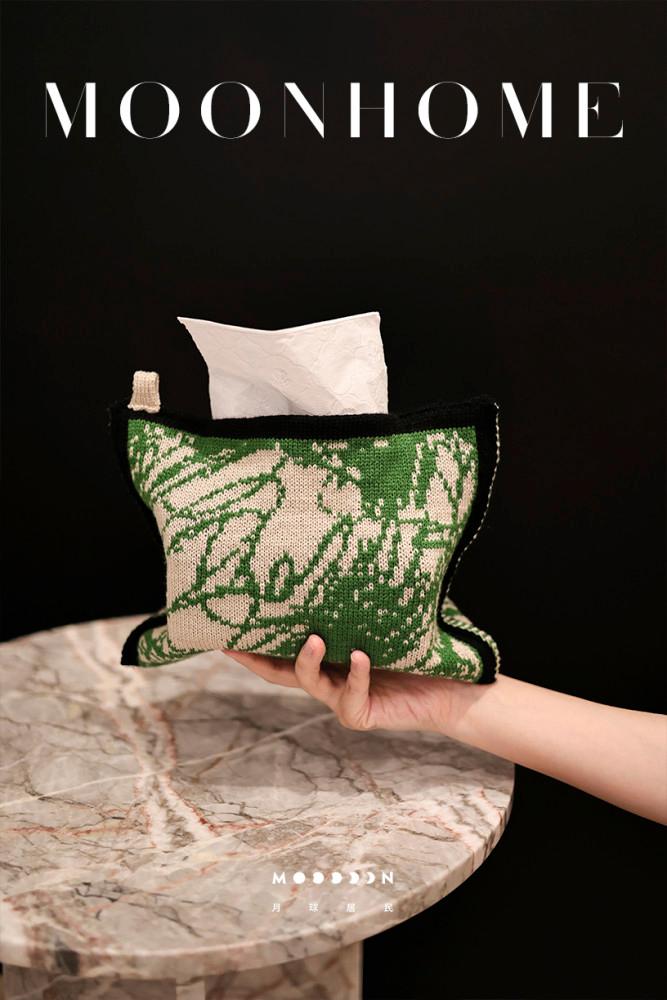 니트 휴지케이스 티슈박스 휴대용 티슈 케이스 스토리지 감성 인테리어 소품