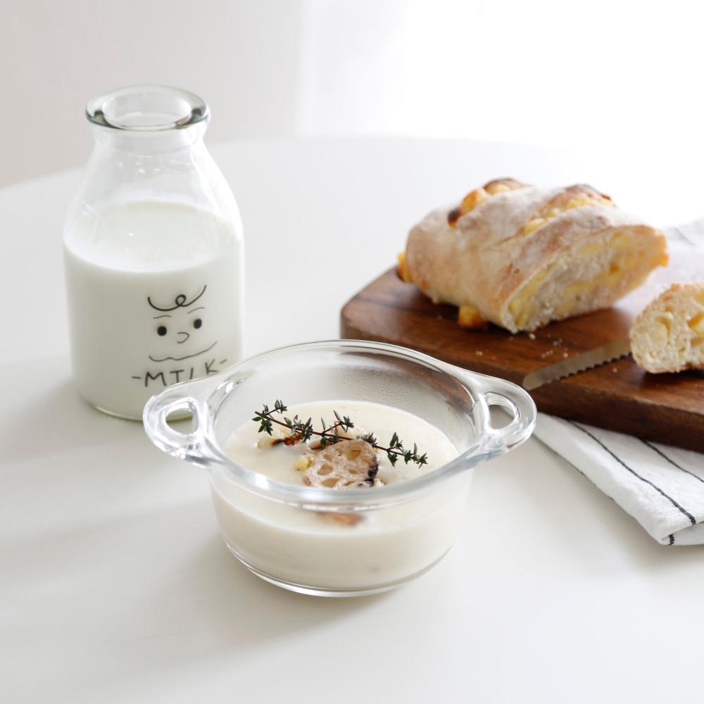 ITALY 내열강화 양손 글라스 볼 / 스프볼 씨리얼 디저트