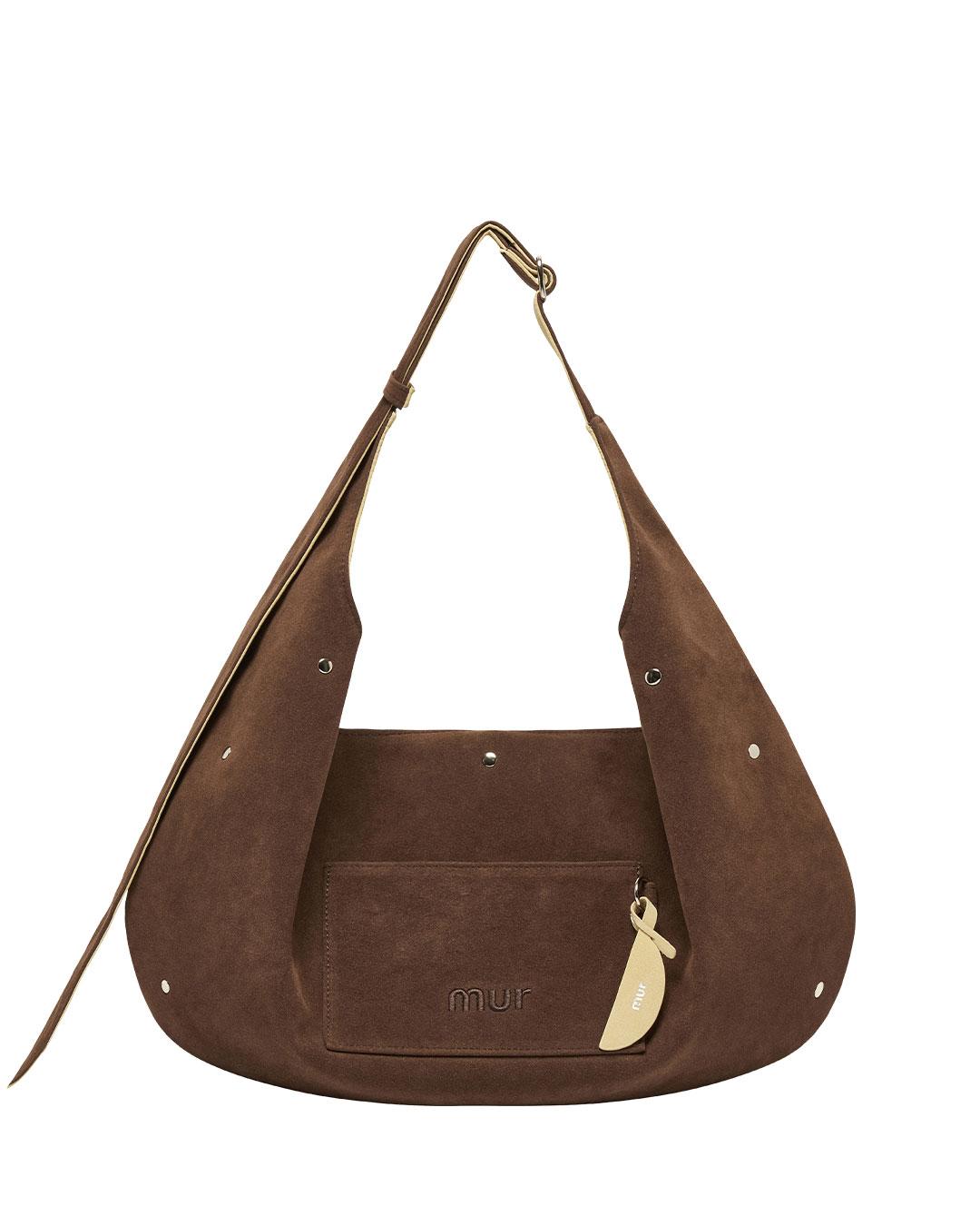 Reversible Polar Hobo bag-리버시블 폴라 호보백 / Butter, Suede Darkbrown