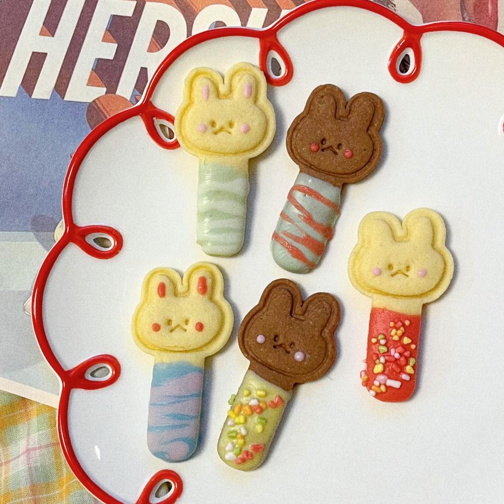 (숏)토끼 얼굴 빼빼로 쿠키커터 / 막대과자 쿠키틀 / 멍빼로 / 빼빼로데이 선물 / 홈베이킹