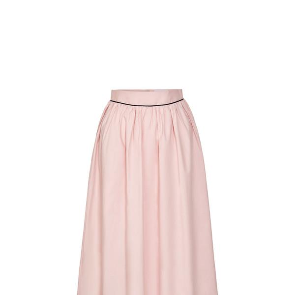 SHIRRING CURVE SKIRT (PINK)