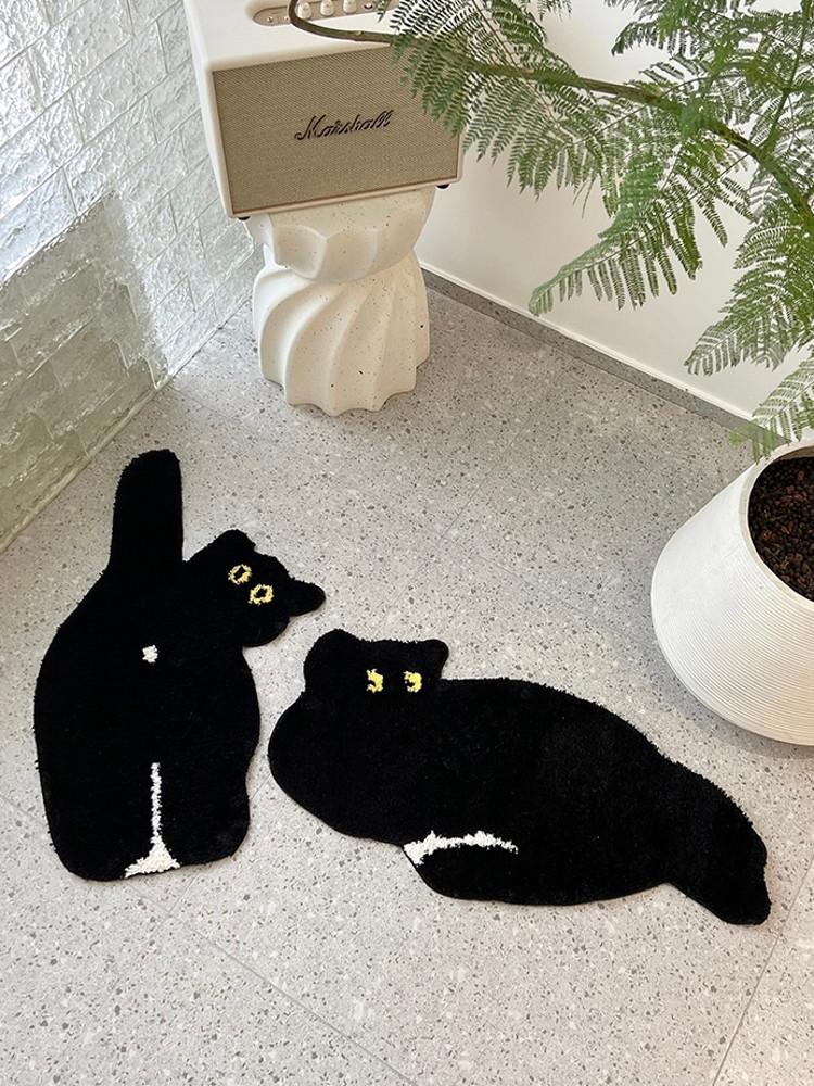 잔망 고양이 포인트 인테리어 미니 매트