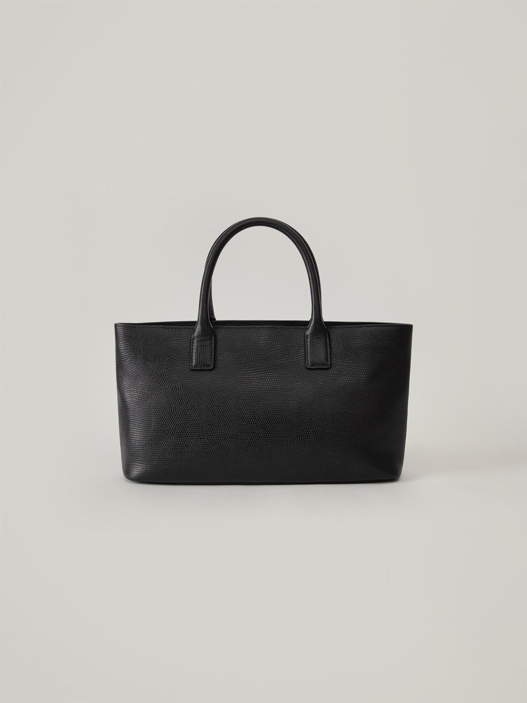 Lizard Molt Tote Bag - Black