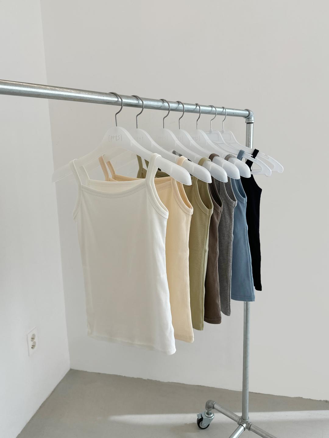 베이직 슬리브리스 탑 (7color)