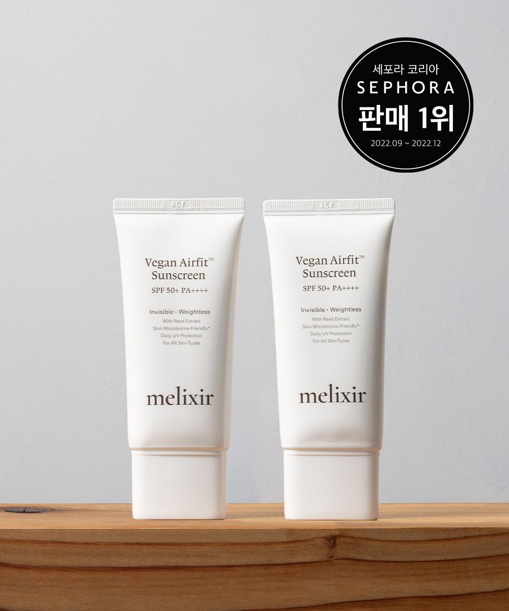 [세포라 1위] 멜릭서 비건 에어핏™ 선스크린 듀오 #에어