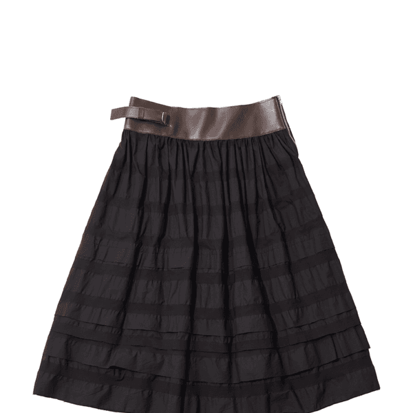 BELT 5 LAYERED SKIRT (BLACK)