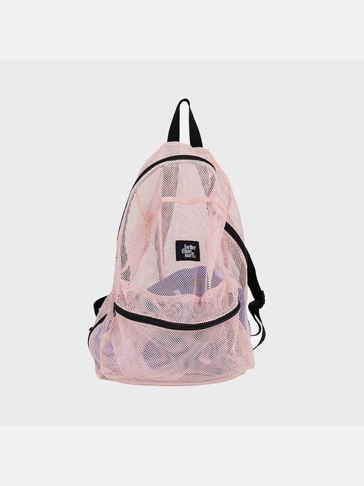 BETTER THAN SURF MESH BACKPACK - PALE PINK