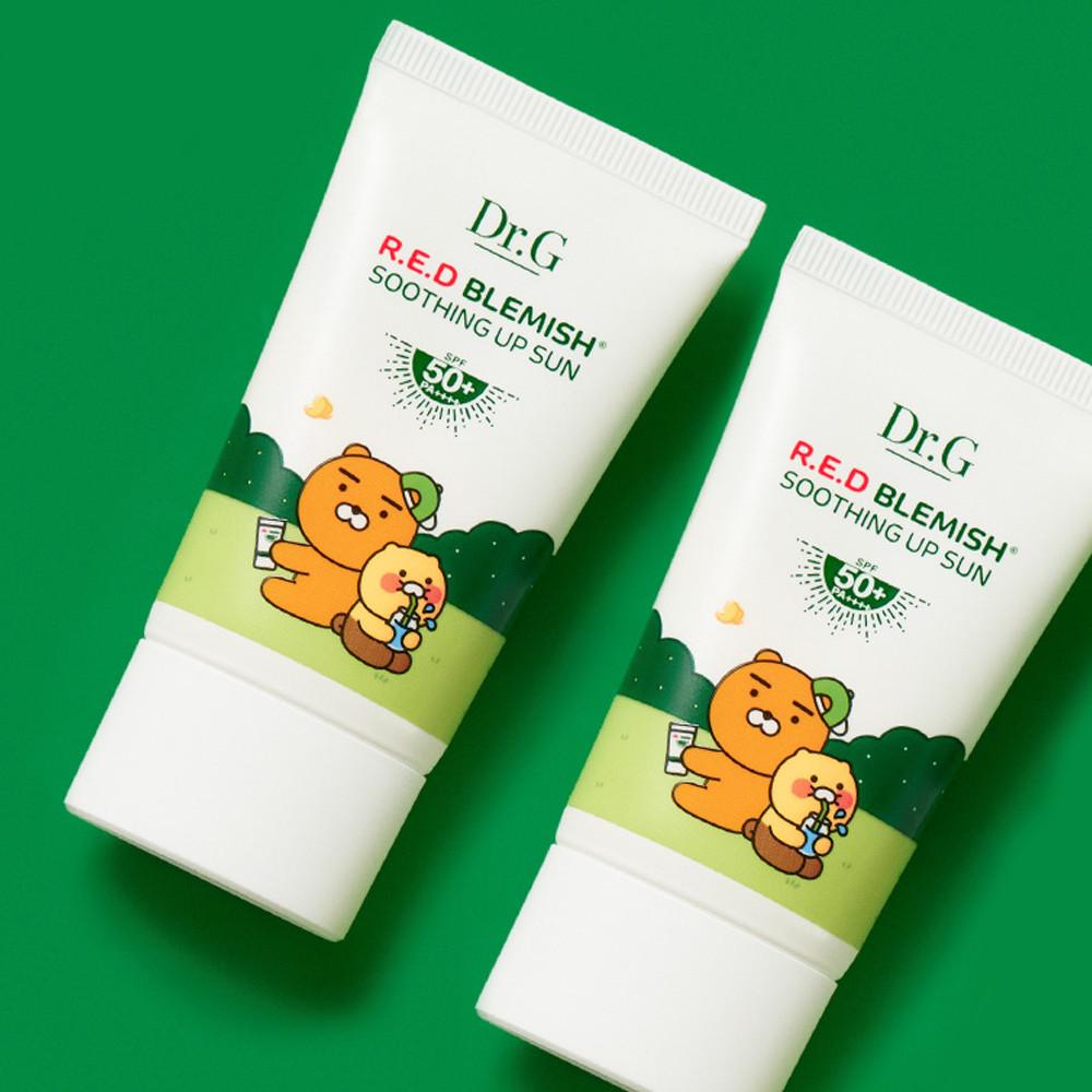 +20mL / 닥터지 레드 블레미쉬 수딩 업 선 50mLx2개 진정 수분 선크림 : 닥터지
