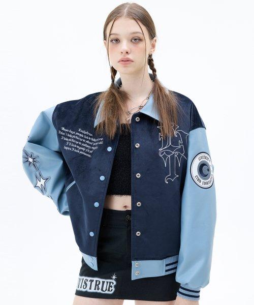 MZ LVT VARSITY JACKET(BLUE)