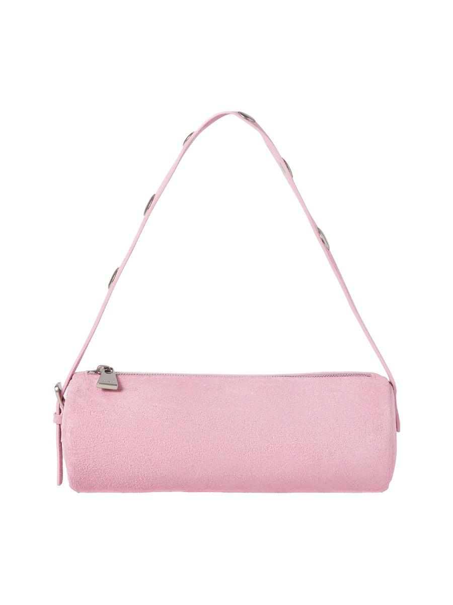 City Barrel Bag (Pink Suede)