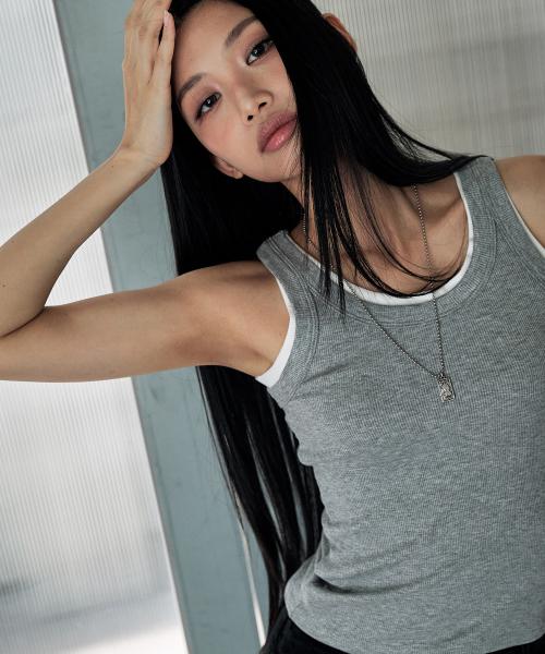 Solid Sleeveless T-shirt