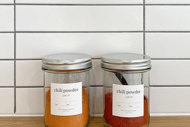 조미료병 유리 양념통 실버마개