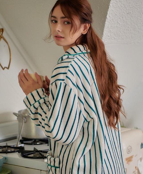 여성 세린 나이트 커플 수면 잠옷 세트 4colors