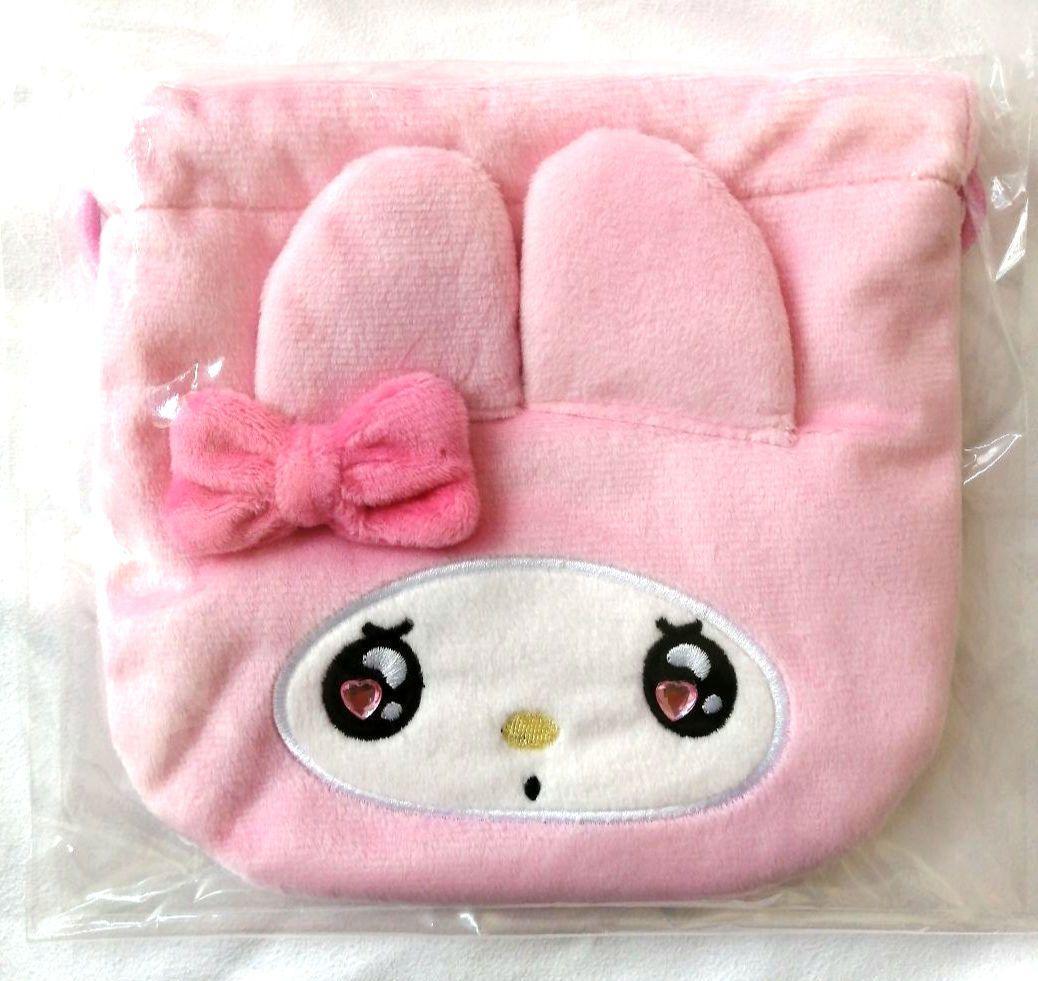 サンリオ　マイメロディ　巾着　小物入れ　ピンク　リボン　キラキラ　ハート