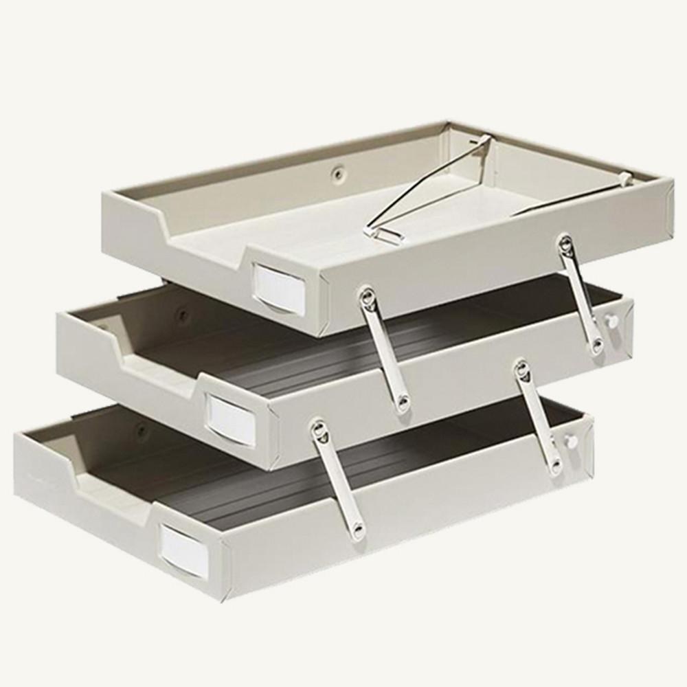 KOKUYO 3단트레이 철제 서류정리함 철재수납장 지류함