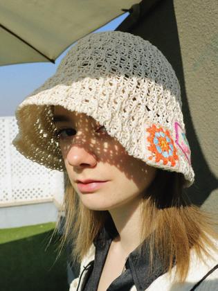 [단독]FLOWER NET BUCKET HAT(4COLOR)