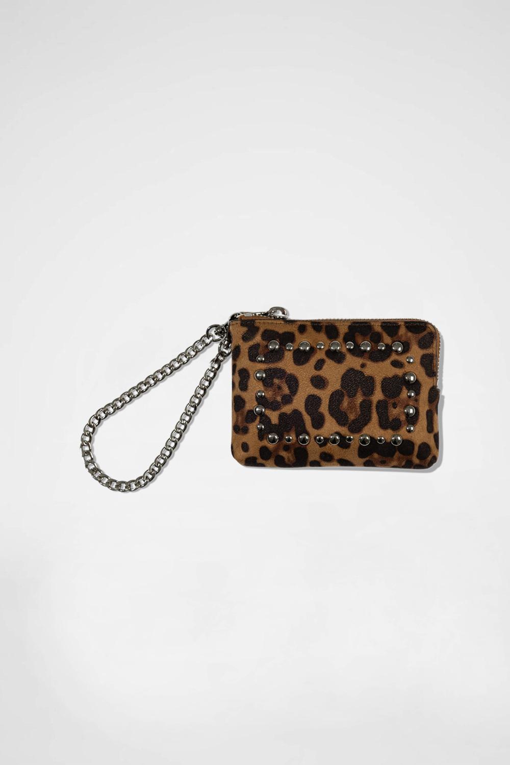 STUD POPO POUCH / LEOPARD