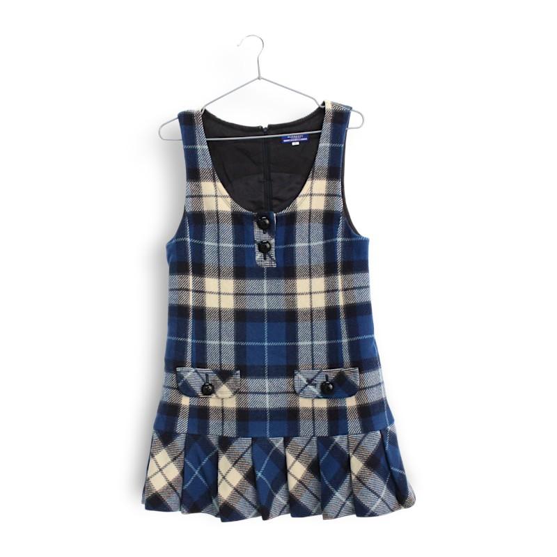 BURBERRY체크 플리츠 원피스  /  WOMEN