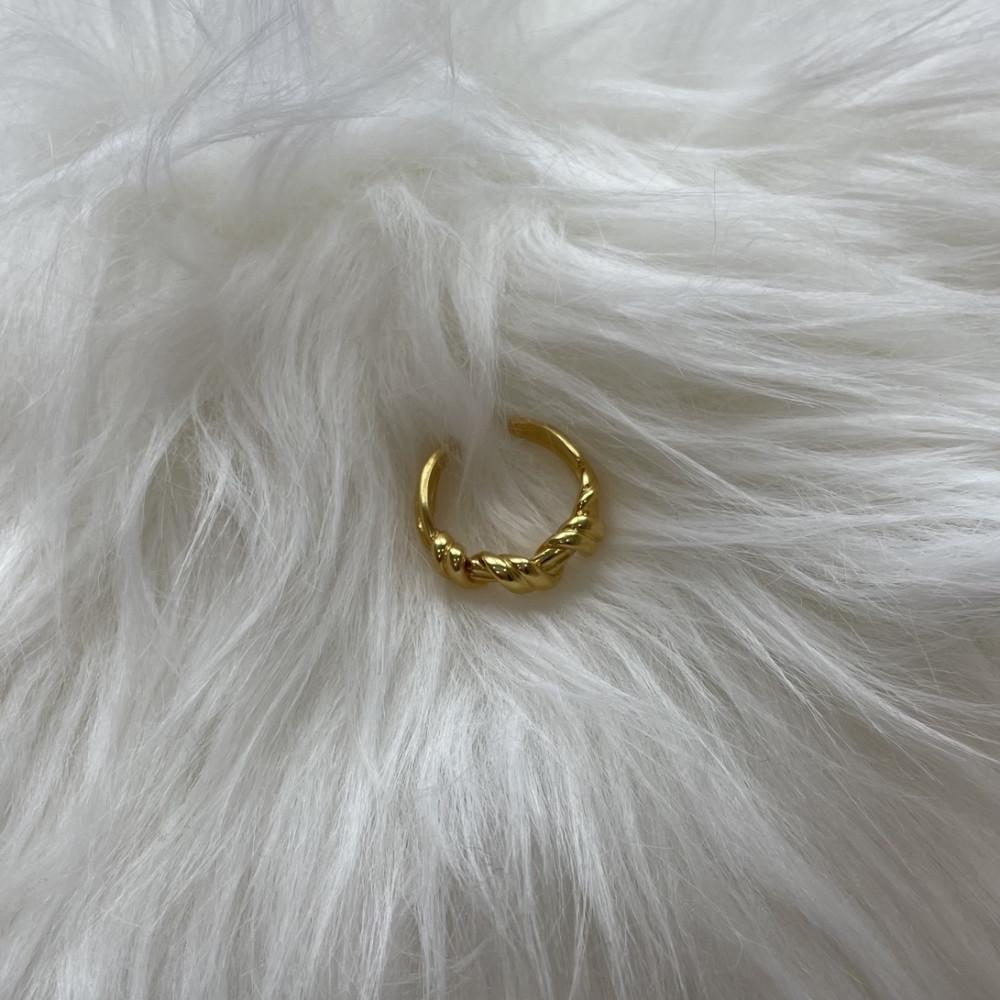 [당일] 실버925 twist ring 데일리 트위스트 프리사이즈 오픈링 꼬임반지 (2color)