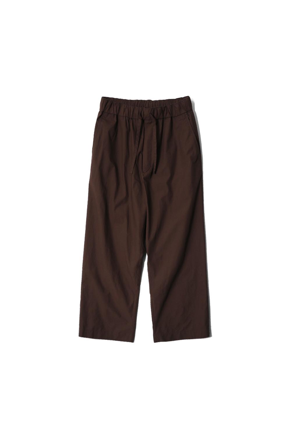 Cove Typewriter Resort Loose Pants Chocolate Brown