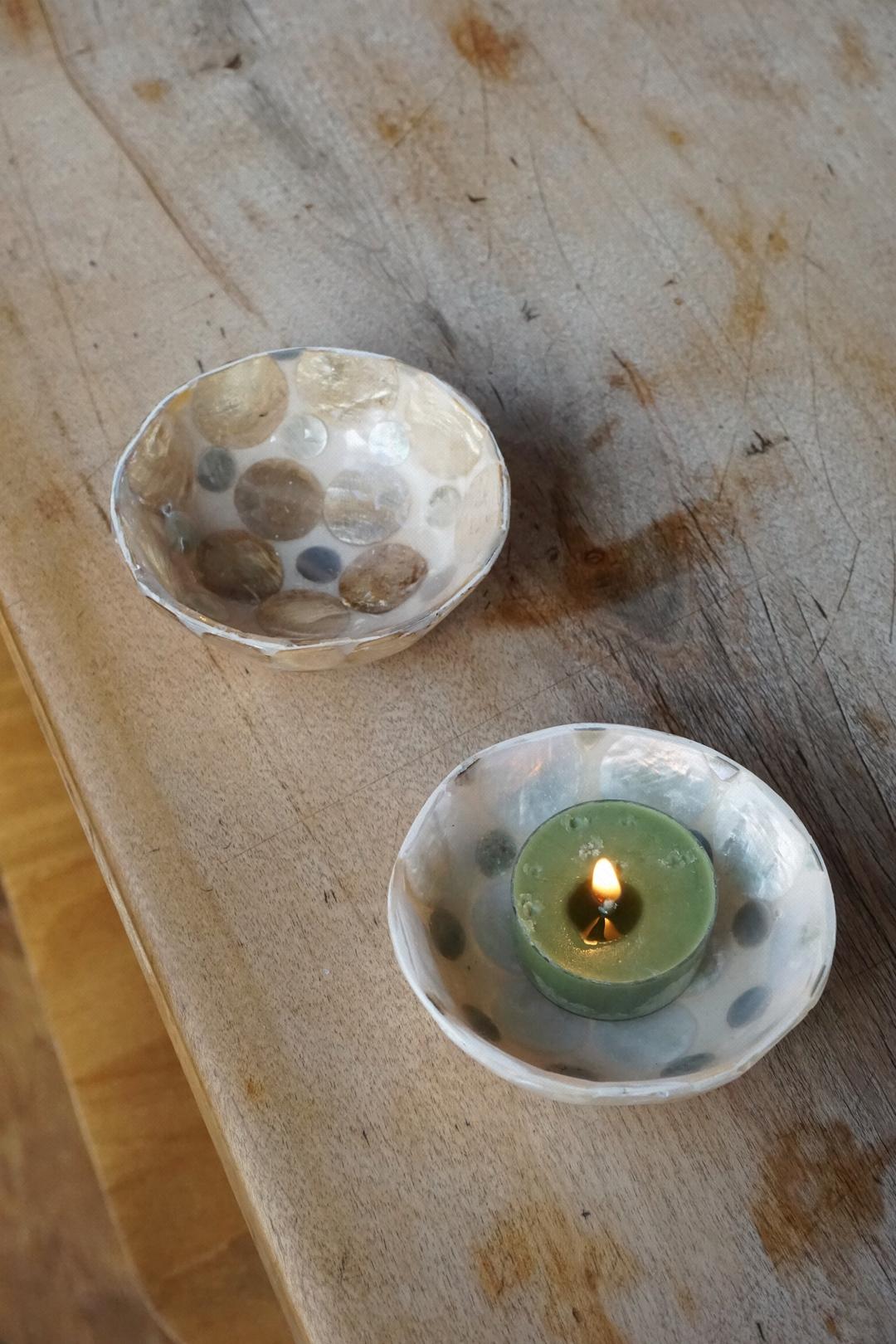 MINI SHELL COIN TRAY - 2 COLORS
