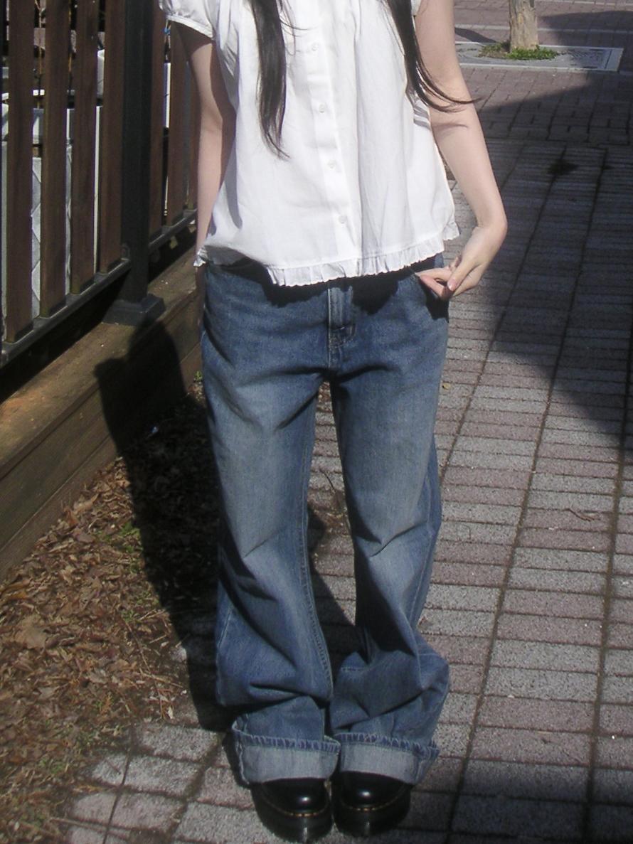 hearts denim pants