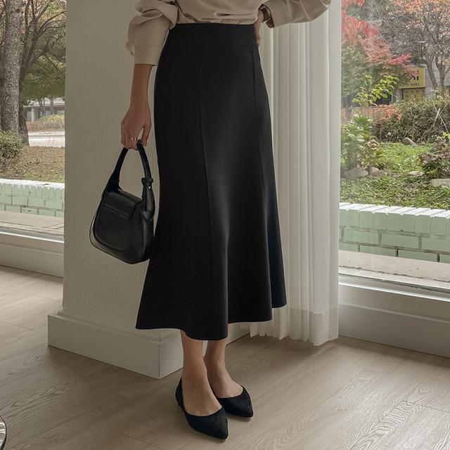 [쫀쫀탱탱] 기모 머메이드 스커트