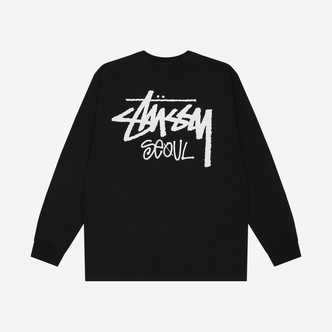 Stussy Stock Seoul LS T-Shirt Black 2023