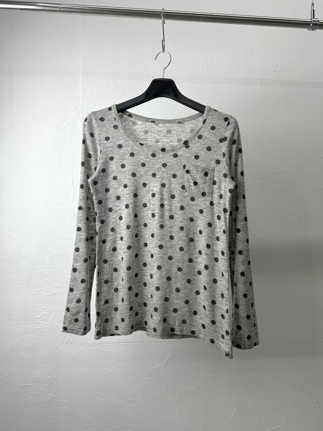 JPN 도트 롱 슬리브