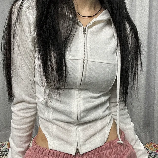 2way Slim hood zip-up (3colors)