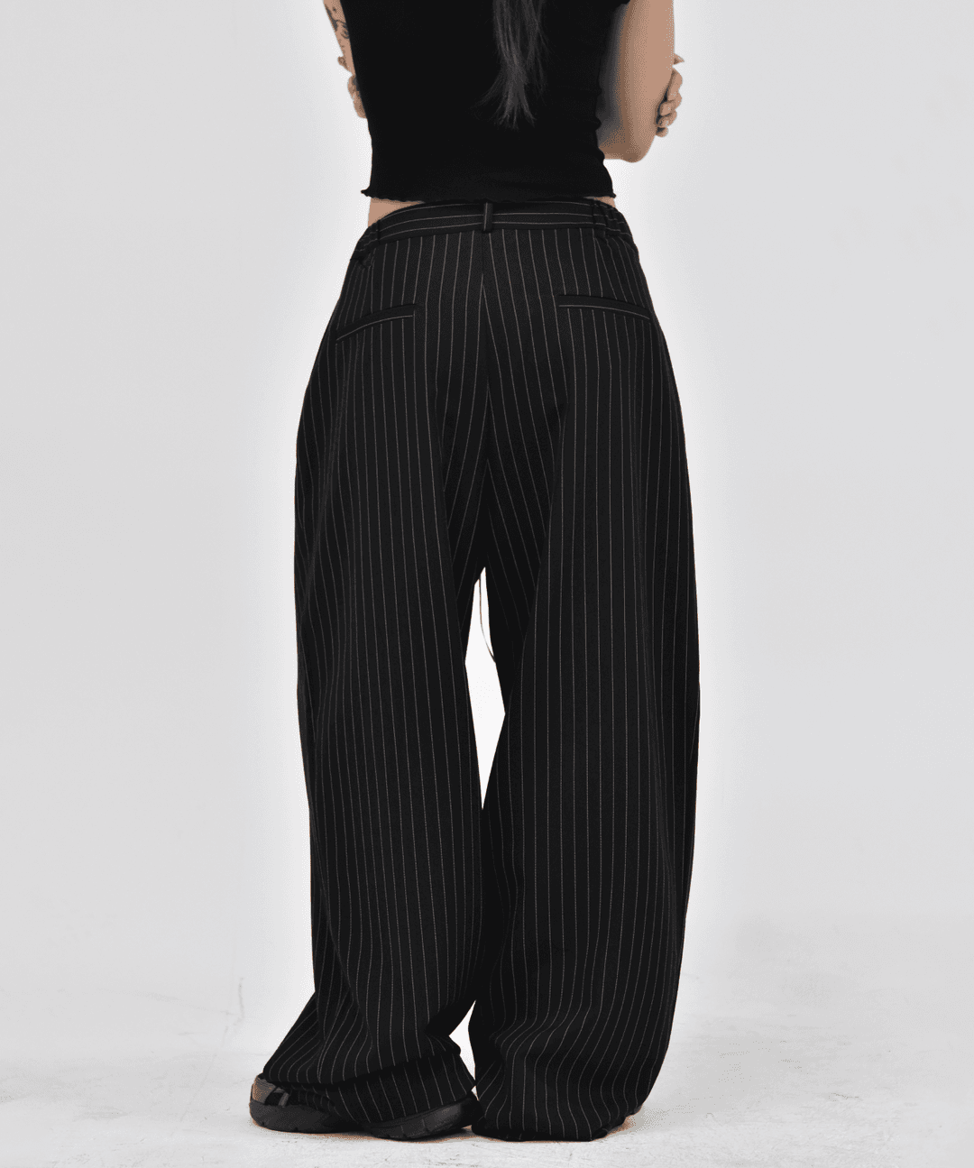 WIDE STRIPE TROUSER